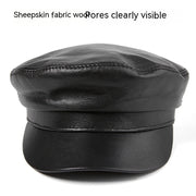 Sheepskin flat-top hat, view 2 - MRSLM