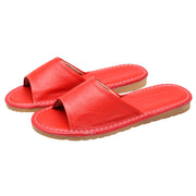 unisex cowhide home slippers, view 2 - MRSLM