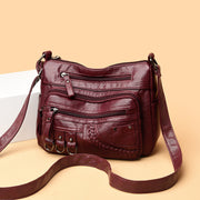 Women's soft PU leather multi-pocket crossbody bag, view 5 - MRSLM
