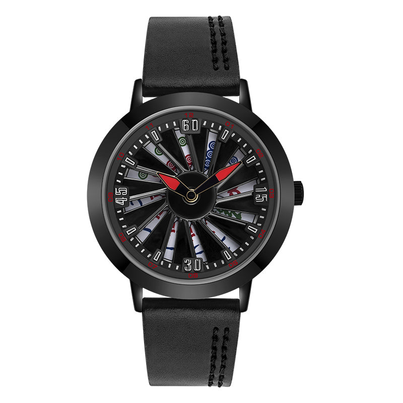 men's large dial quartz watch, view 3 - MRSLM
