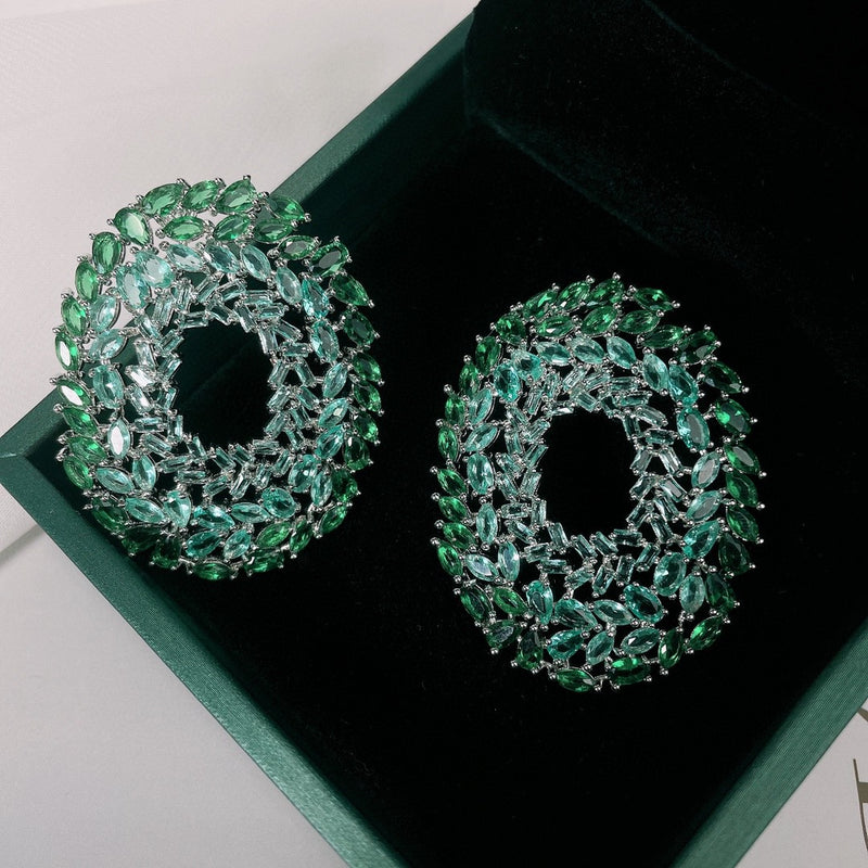 Micro Inlaid Zircon Earrings