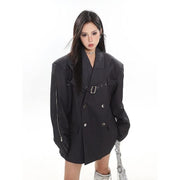 Women's notched collar blazer - MRSLM