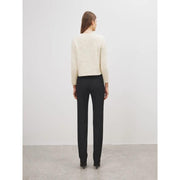 women's O-neck knitted cardigan, view 5 - MRSLM