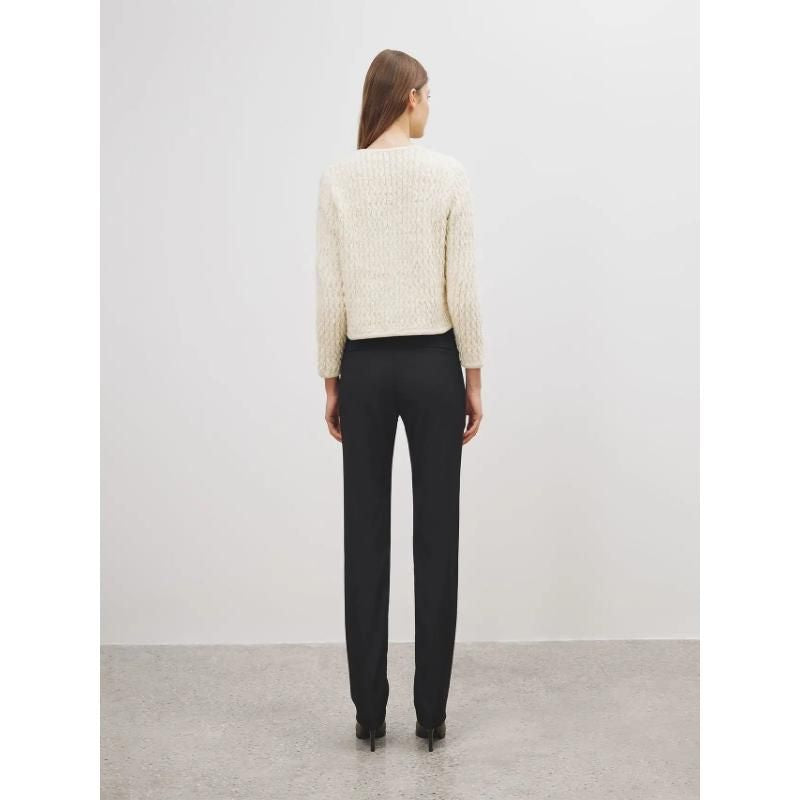 women's O-neck knitted cardigan, view 5 - MRSLM