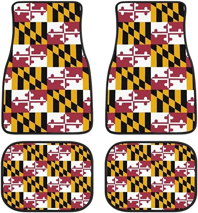 strawberry print car floor mat, view 3 - MRSLM