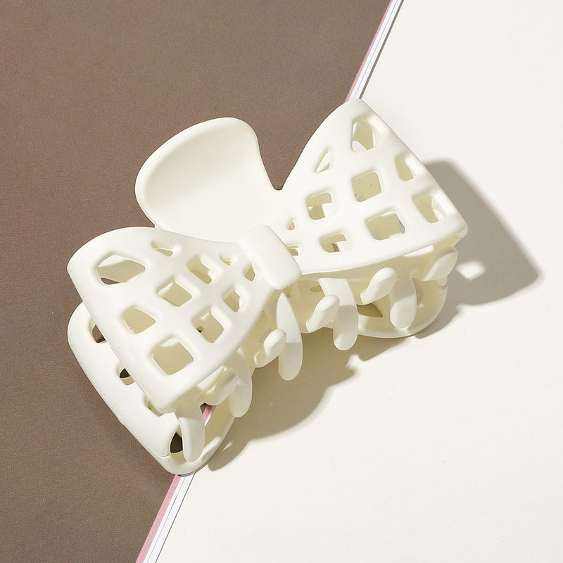 striped bow tie hairpin barrettes, view 8 - MRSLM