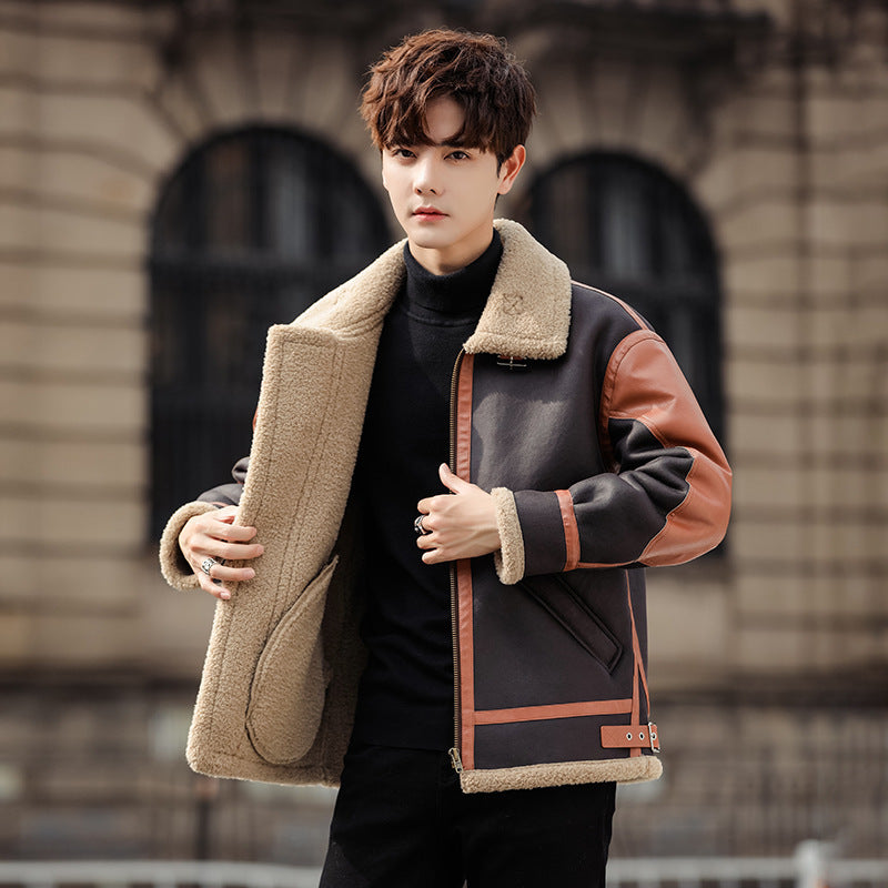 men's fleece-lined casual coat, view 2 - MRSLM