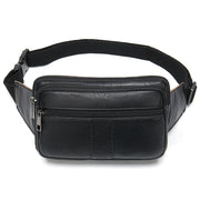 Men's cowhide crossbody waist bag, view 7 - MRSLM