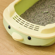 oversized semi-enclosed cat litter box, view 9 - MRSLM