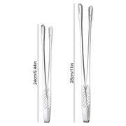 Long handle stainless steel food tongs, view 9 - MRSLM