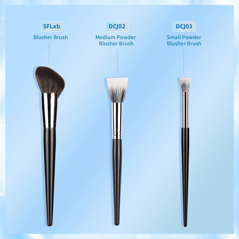 contour powder blusher brush set, view 2 - MRSLM