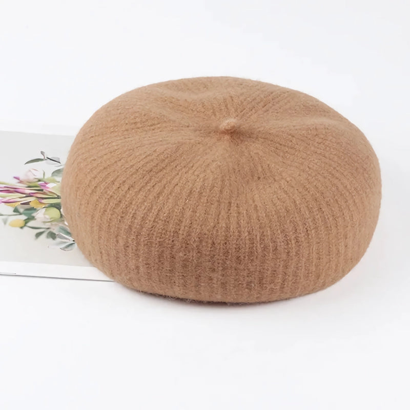 Women's 100% wool beret, view 16 - MRSLM