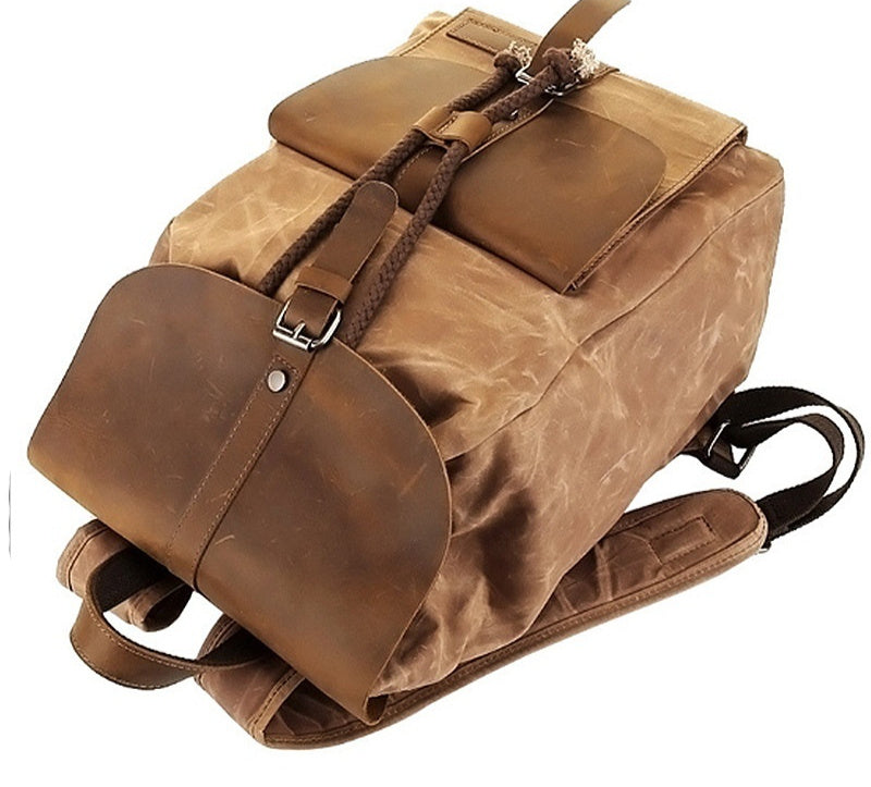 Waterproof Outdoor Travel Casual Men's Backpack Canvas Bag