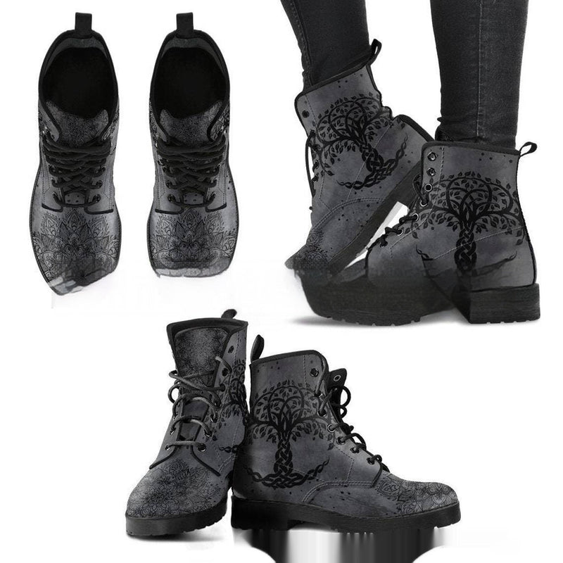 Printed lace-up high-top boots, view 14 - MRSLM
