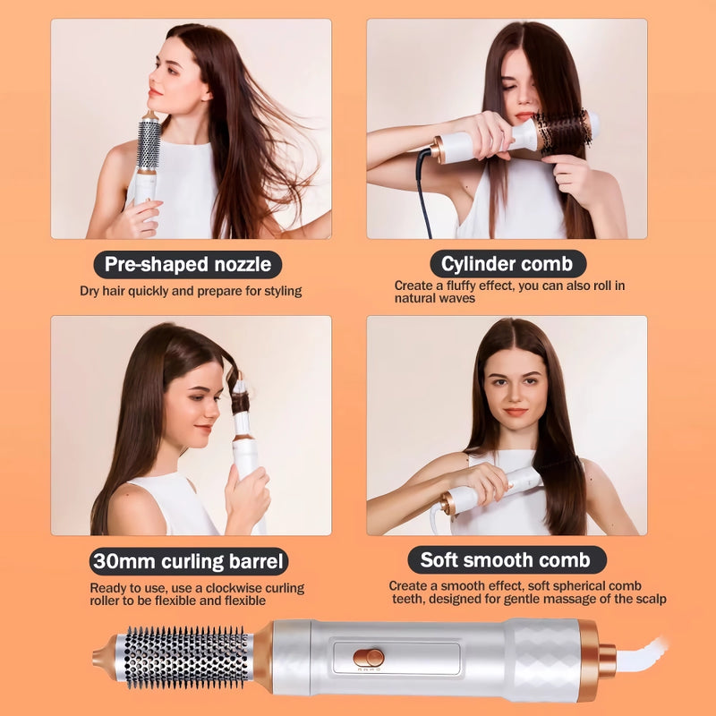 5-in-1 hot air hair dryer brush, view 5 - MRSLM