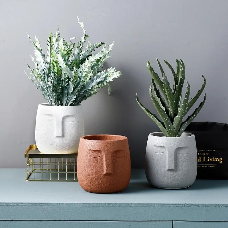 ceramic head vase, view 15 - MRSLM