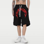men's cotton shorts embroidered letters - MRSLM