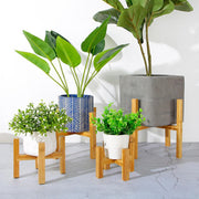 adjustable bamboo plant stand, view 5 - MRSLM