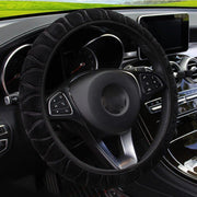 Soft winter plush steering wheel cover, view 2 - MRSLM