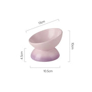 gradient ceramic cat bowl, view 4 - MRSLM