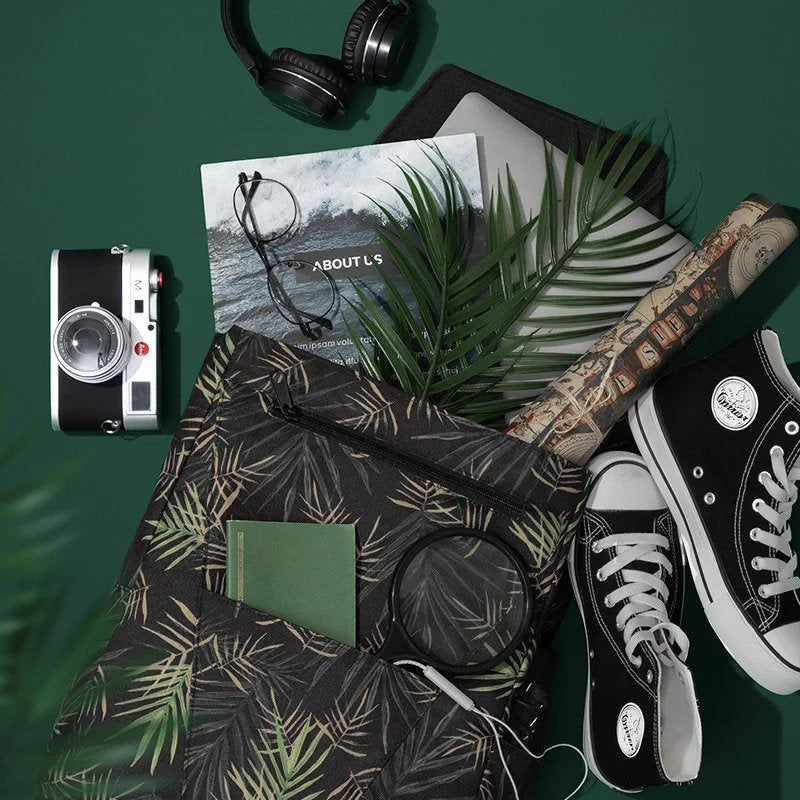 stitching design backpack, view 6 - MRSLM