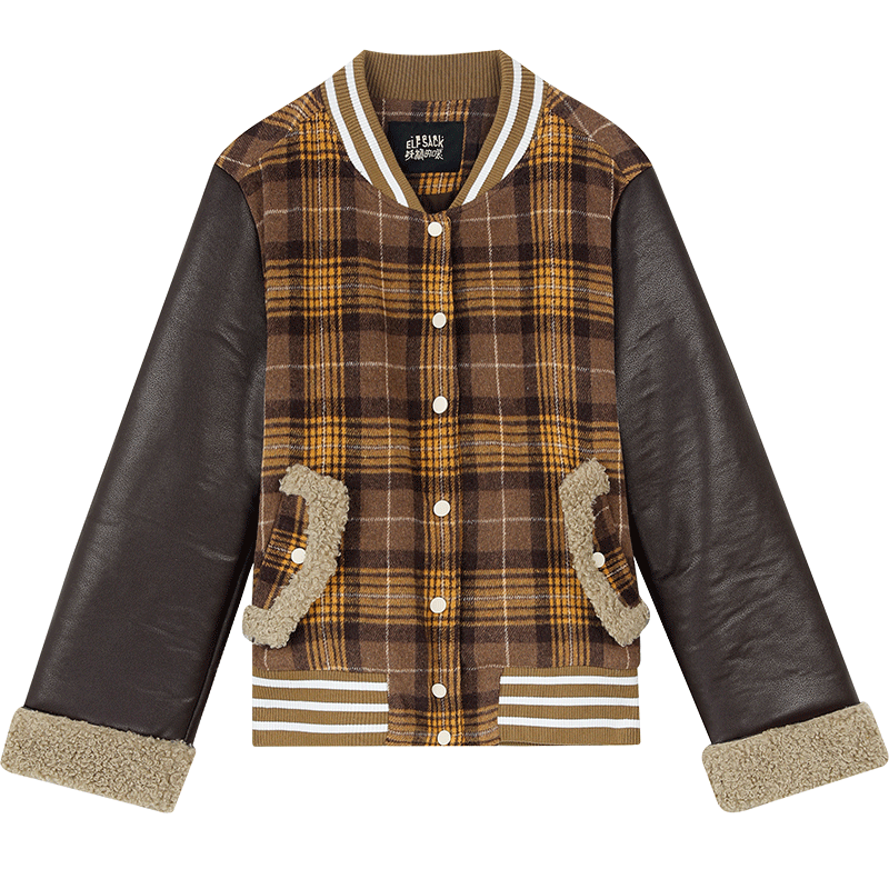 Brown cargo jacket for women, view 2 - MRSLM