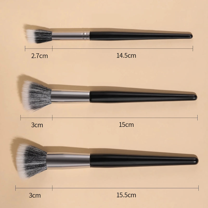 goat hair stippling brush set, view 7 - MRSLM