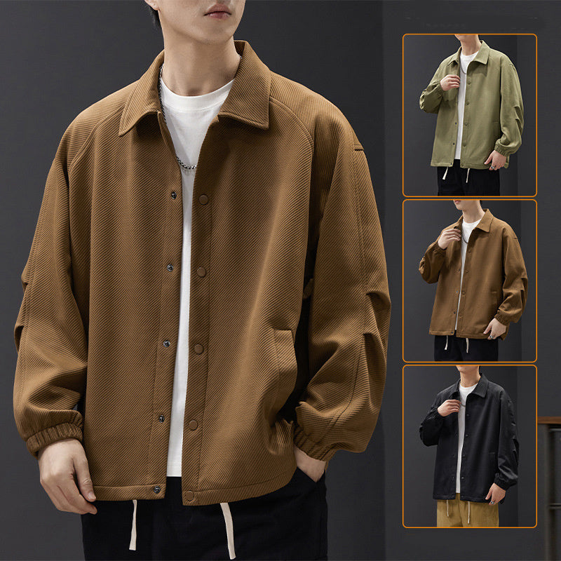 Men's casual lapel button jacket - MRSLM