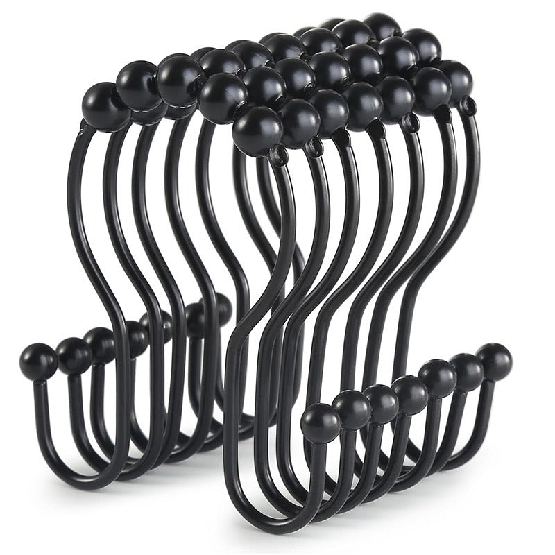 stainless steel shower curtain hooks, view 8 - MRSLM