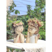 fairy girl planter for succulents, view 10 - MRSLM
