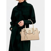 alligator pattern tote and crossbody bag set, view 2 - MRSLM