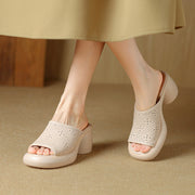 open toe chunky heel sandals, view 30 - MRSLM