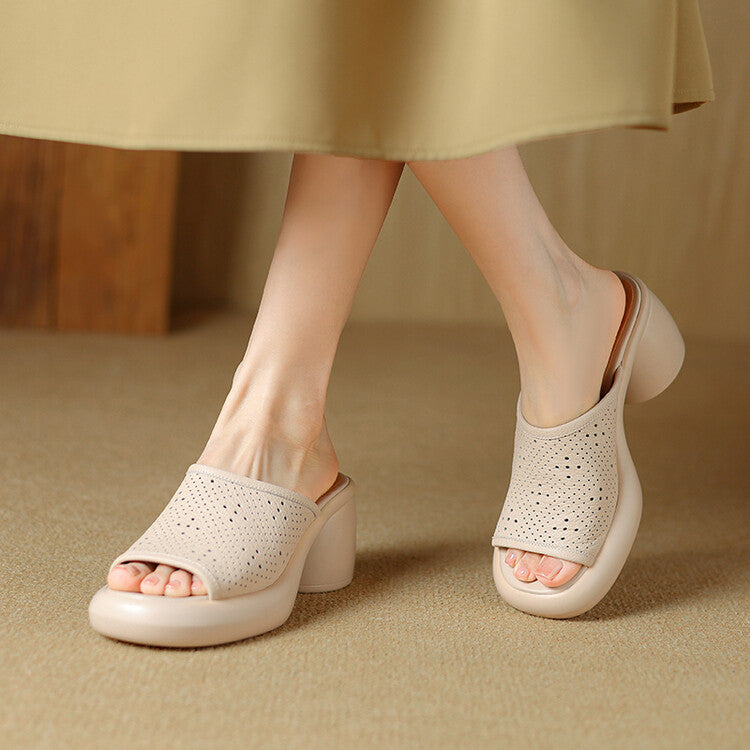 open toe chunky heel sandals, view 30 - MRSLM