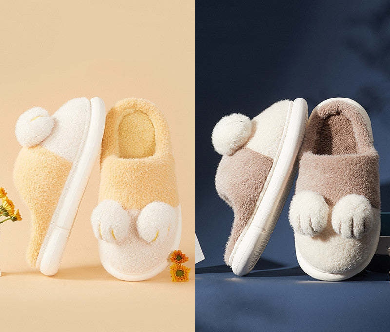 cat's claw cotton slippers, view 6 - MRSLM
