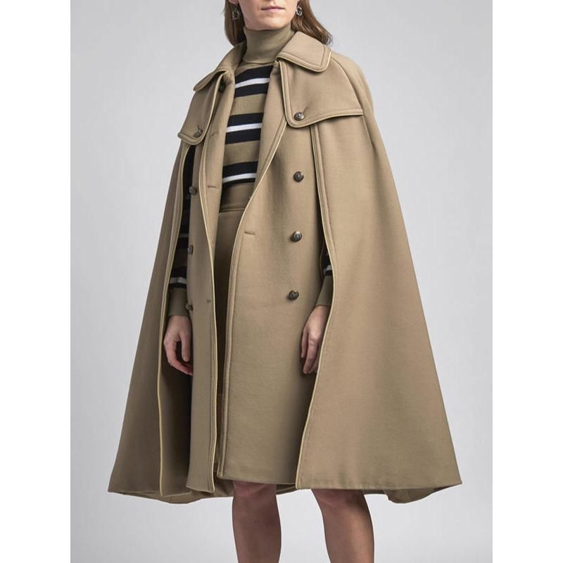 shawl-style women's coat, view 3 - MRSLM