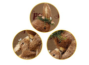 Mother and child rabbit grass woven decor, view 9 - MRSLM