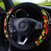 ethnic style print steering wheel cover, view 4 - MRSLM