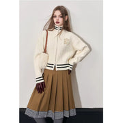 mid-length plaid skirt with belt, view 3 - MRSLM