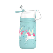 children's insulated water bottle with straw, view 3 - MRSLM