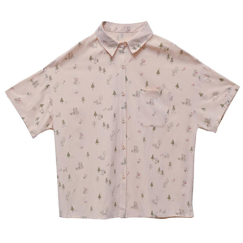 women's summer cotton vest and printed shirt, view 5 - MRSLM