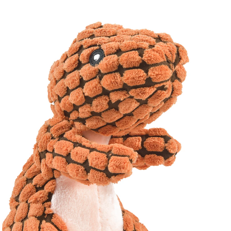 plush dinosaur pet toy, view 9 - MRSLM