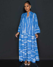 Women's loose printed summer dress, view 8 - MRSLM