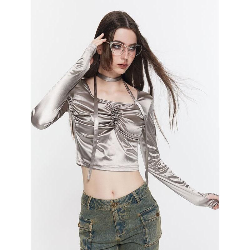silver metallic top, view 4 - MRSLM