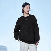 mid-length fleece sweatshirt, view 8 - MRSLM