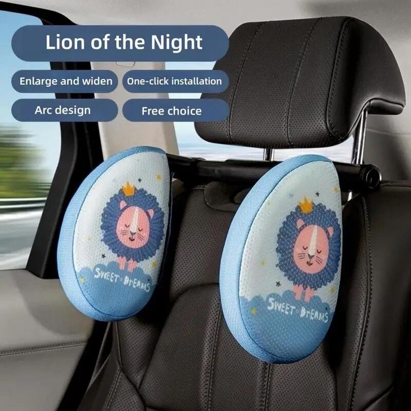 adjustable car seat neck pillow, view 7 - MRSLM