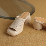 open toe chunky heel sandals, view 25 - MRSLM