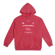 distressed batik print hoodie, view 3 - MRSLM