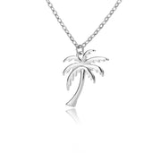 palm tree pendant necklace, view 2 - MRSLM
