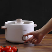 mini electric cooking pot with food steamer, view 6 - MRSLM