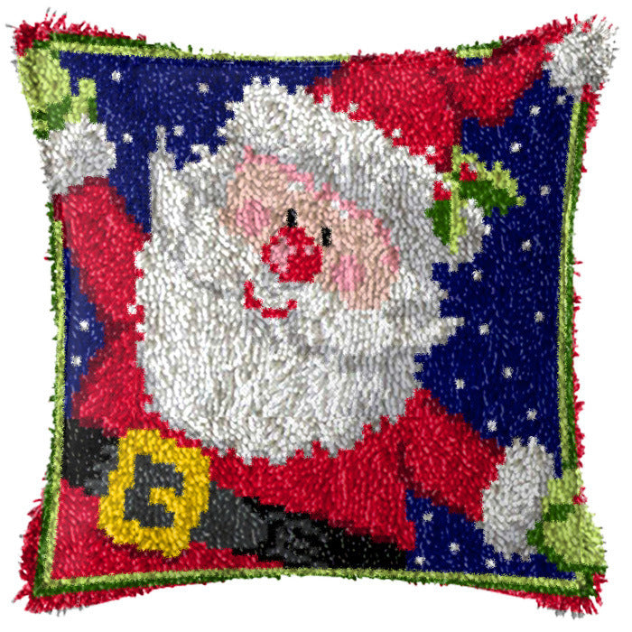 diy christmas embroidered cushion kit, view 13 - MRSLM